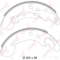 Тормозные колодки LYNXAUTO 4905601062593 3639587 BS-5717 8 X0MLX - Изображение 2