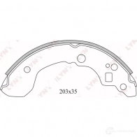 Тормозные колодки LYNXAUTO W FNSAN BS-5710 4905601064719 3639583 - Изображение 2