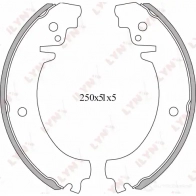 Тормозные колодки LYNXAUTO 3639570 08 BXESG 4905601011966 BS-4602 - Изображение 2