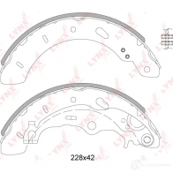 Тормозные колодки LYNXAUTO Q9Y 232 4905601064764 BS-3003 3639553 - Изображение 2