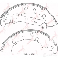Тормозные колодки LYNXAUTO BS-3001 4905601064740 3639551 SJN7N J - Изображение 2