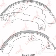 Тормозные колодки LYNXAUTO 4905601062449 3639550 BS-3000 W PKY5JZ - Изображение 2