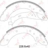 Тормозные колодки LYNXAUTO BS-2200 ON1HA 4 4905601062418 3639545 - Изображение 2