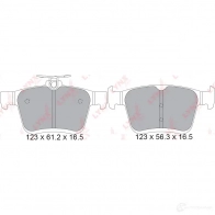 Тормозные колодки дисковые, комплект LYNXAUTO 3639537 BD-8045 JK8JJG O - Изображение 2