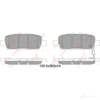 Тормозные колодки дисковые, комплект LYNXAUTO BD-5745 3639265 RXAY B71 - Изображение 2