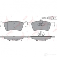 Тормозные колодки дисковые, комплект LYNXAUTO BD-8039 4905601057629 13 JY9OJ 3639531 - Изображение 2