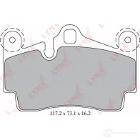 Тормозные колодки дисковые, комплект LYNXAUTO BD-8007 BEP THQ 3639502 - Изображение 2