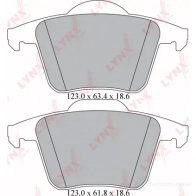 Тормозные колодки дисковые, комплект LYNXAUTO HSFIQ T BD-7815 4905601064955 3639490 - Изображение 2