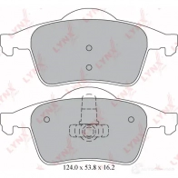 Тормозные колодки дисковые, комплект LYNXAUTO BD-7812 1UJ FM 3639487 4905601038369 - Изображение 2
