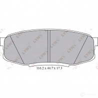 Тормозные колодки дисковые, комплект LYNXAUTO 3639451 ZE YVJI BD-7581 4905601038246 - Изображение 2