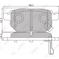 Тормозные колодки дисковые, комплект LYNXAUTO VI1 BF BD-7543 3639415 4905601012352 - Изображение 2
