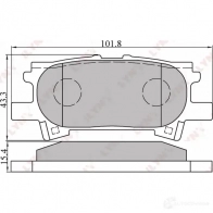 Тормозные колодки дисковые, комплект LYNXAUTO BD-7534 N WBU1D 4905601011171 3639407 - Изображение 2