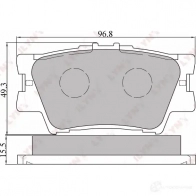 Тормозные колодки дисковые, комплект LYNXAUTO 17G7 4U BD-7532 3639405 4905601011157 - Изображение 2