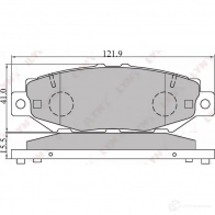Тормозные колодки дисковые, комплект LYNXAUTO 4905601011119 BD-7528 3639401 YN B1F7E - Изображение 2