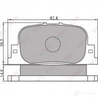 Тормозные колодки дисковые, комплект LYNXAUTO BD-7517 3639390 Y C5D8 4905601010990 - Изображение 2