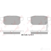 Тормозные колодки дисковые, комплект LYNXAUTO 4 NP8B BD-7314 3639374 4905601064924 - Изображение 2