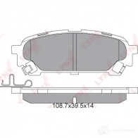 Тормозные колодки дисковые, комплект LYNXAUTO 4905601057698 CJ3 4X BD-7113 3639360 - Изображение 2