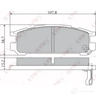 Тормозные колодки дисковые, комплект LYNXAUTO 3639357 N5J8 Q 4905601057650 BD-7109 - Изображение 2