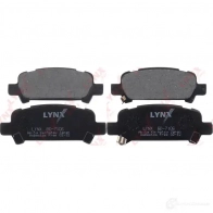 Тормозные колодки дисковые, комплект LYNXAUTO BD-7106 4905601012437 EWX N4J Subaru Forester (SG) 2 Кроссовер 2.5 AWD (SG9) 211 л.с. 2003 – 2005