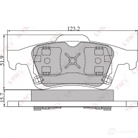 Тормозные колодки дисковые, комплект LYNXAUTO 4905601012673 W4H W4 BD-6302 3639317 - Изображение 2