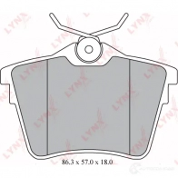 Тормозные колодки дисковые, комплект LYNXAUTO 3639306 76Y 8G8 BD-6111 4905601037188 - Изображение 2