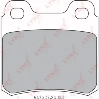 Тормозные колодки дисковые, комплект LYNXAUTO Opel Astra (F) 1 Хэтчбек 1.8 (F08) 116 л.с. 1991 – 1993 WULYFX 7 BD-5909