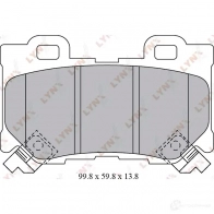 Тормозные колодки дисковые, комплект LYNXAUTO 3639263 L0 UJOU BD-5743 - Изображение 2