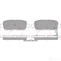 Тормозные колодки дисковые, комплект LYNXAUTO 4905601010761 3639233 BD-5706 MMC 0C4 - Изображение 2
