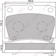 Тормозные колодки дисковые, комплект LYNXAUTO 3639213 7 ZJA6 4905601012529 BD-5511 - Изображение 2