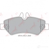 Тормозные колодки дисковые, комплект LYNXAUTO 4905601062487 3639181 6VH Y8JN BD-5342 - Изображение 2