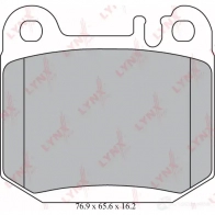 Тормозные колодки дисковые, комплект LYNXAUTO BD-5329 3639168 T 6BOV - Изображение 2