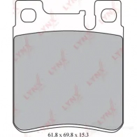 Тормозные колодки дисковые, комплект LYNXAUTO BD-5316 4905601045466 3639155 V4M 1AX - Изображение 2