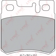 Тормозные колодки дисковые, комплект LYNXAUTO 4905601045459 WN 9NF BD-5314 Mercedes C-Class (S202) 1 Универсал 2.3 C 230 T Kompressor (2085) 193 л.с. 1997 – 2000