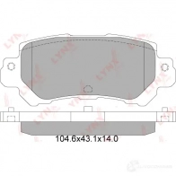 Тормозные колодки дисковые, комплект LYNXAUTO BD-5126 3639134 52 O0S3Q 4905601065013 - Изображение 2