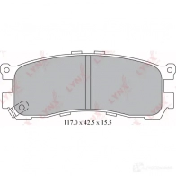 Тормозные колодки дисковые, комплект LYNXAUTO B0INY K 3639129 BD-5121