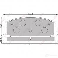 Тормозные колодки дисковые, комплект LYNXAUTO ZJ65B D BD-5104 4905601011256 3639113 - Изображение 2