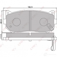 Тормозные колодки дисковые, комплект LYNXAUTO 3639073 BD-4401 R KH87JZ 4905601012703 - Изображение 2