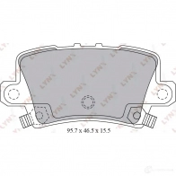 Тормозные колодки дисковые, комплект LYNXAUTO 3639023 KF8T4 O 4905601062968 BD-3432 - Изображение 2
