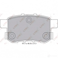 Тормозные колодки дисковые, комплект LYNXAUTO 3639022 4905601057742 BD-3431 MQYN V6 - Изображение 2