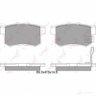 Тормозные колодки дисковые, комплект LYNXAUTO 4905601010686 3638995 BD-3402 H3 H49 - Изображение 2