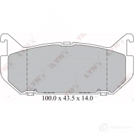 Тормозные колодки дисковые, комплект LYNXAUTO EXL 8N 3638984 BD-3029 - Изображение 2