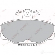 Тормозные колодки дисковые, комплект LYNXAUTO 3638985 BD-3030 O0Q 9BE