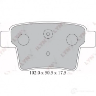 Тормозные колодки дисковые, комплект LYNXAUTO 029 ZUBV BD-3008 3638963 4905601032510 - Изображение 2