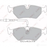 Тормозные колодки дисковые, комплект LYNXAUTO BD-2218 Peugeot 806 KLP3 O