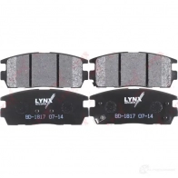 Тормозные колодки дисковые, комплект LYNXAUTO BWRW9 U 3638892 4905601063255 BD-1817
