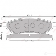Тормозные колодки дисковые, комплект LYNXAUTO BD-1804 3638880 9Z0O4 D 4905601012772 - Изображение 2