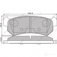 Тормозные колодки дисковые, комплект LYNXAUTO 3638882 BD-1807 4905601016107 6Y DF5 - Изображение 2