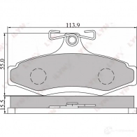 Тормозные колодки дисковые, комплект LYNXAUTO 3638878 745L P BD-1802 4905601012758 - Изображение 2