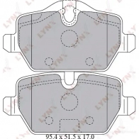 Тормозные колодки дисковые, комплект LYNXAUTO BD-1430 QJON T 3638866 4905601057636 - Изображение 2