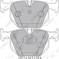 Тормозные колодки дисковые, комплект LYNXAUTO 3638862 BD-1426 4905601062982 D1J 364 - Изображение 2